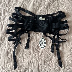 Black Strappy Lingerie Set